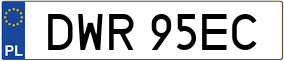 Truck License Plate